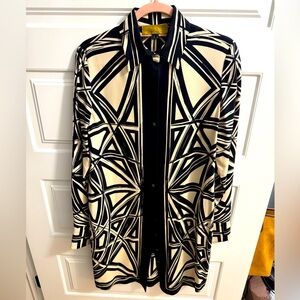Geometric Black and Cream Dress from Nicole Miller